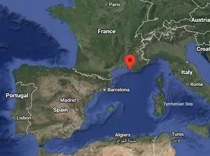 Where is Marseille (France) on the world map?