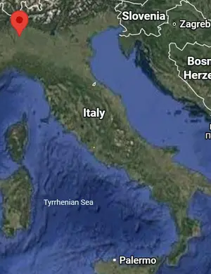 Where is Milano (Italy) on the world map?