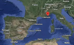 Where is Nice (France) on the world map?