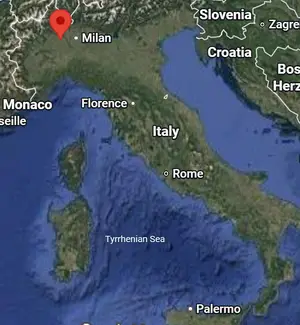 Where is Novara (Italy) on the world map?