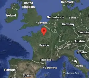 Where is Paris on the world map?
