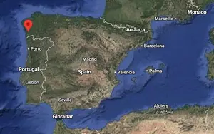 Where is Pontevedra (Spain) on the world map?