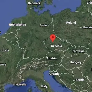 Where is Prague on the world map?