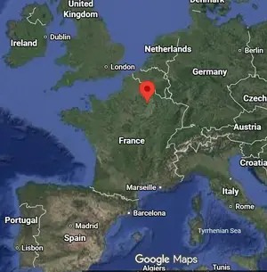 Where is Reims (France) on the world map?