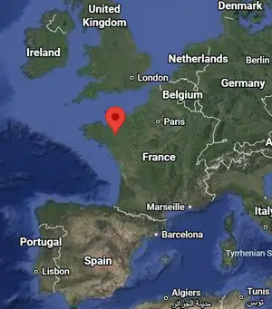 Where is Rennes (France) on the world map?
