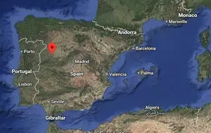 Where is Salamanca (Spain) on the world map?