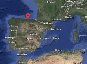 Where is Santander (Spain) on the world map?
