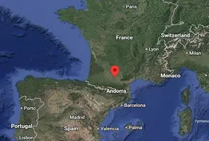 Where is Toulouse (France) on the world map?