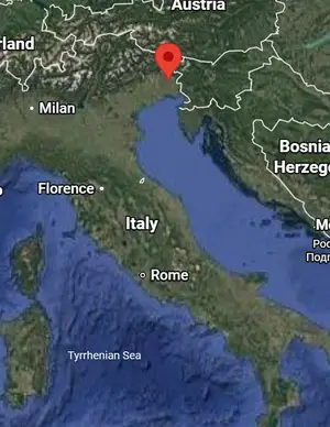 Where is Udine (Italy) on the world map?