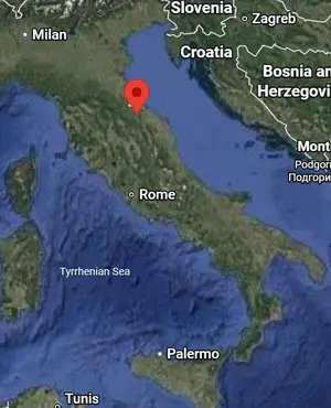 Where is Urbino (Italy) on the world map?