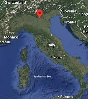 Where is Verona (Italy) on the world map?