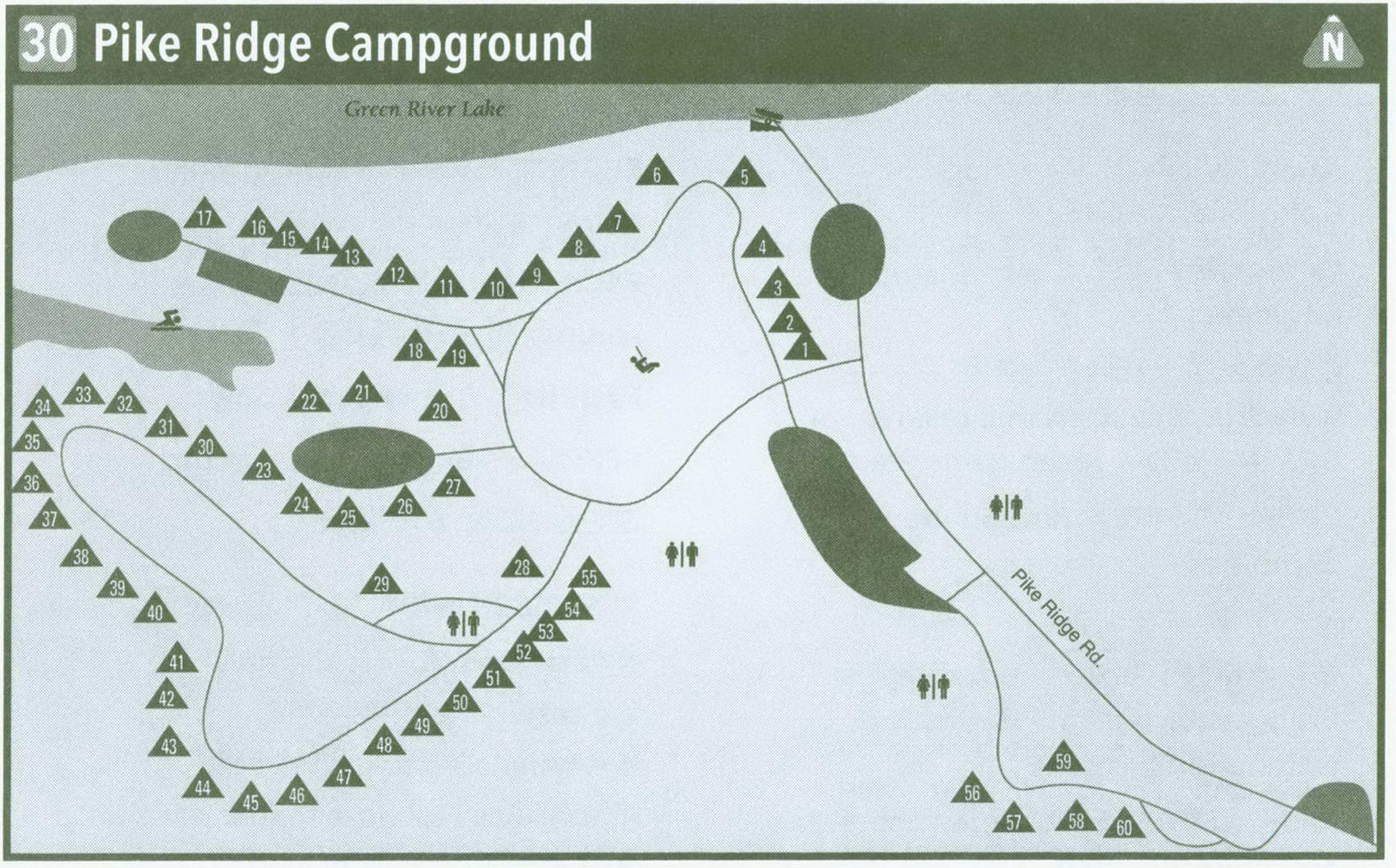 Plan of Pike Ridge Campground