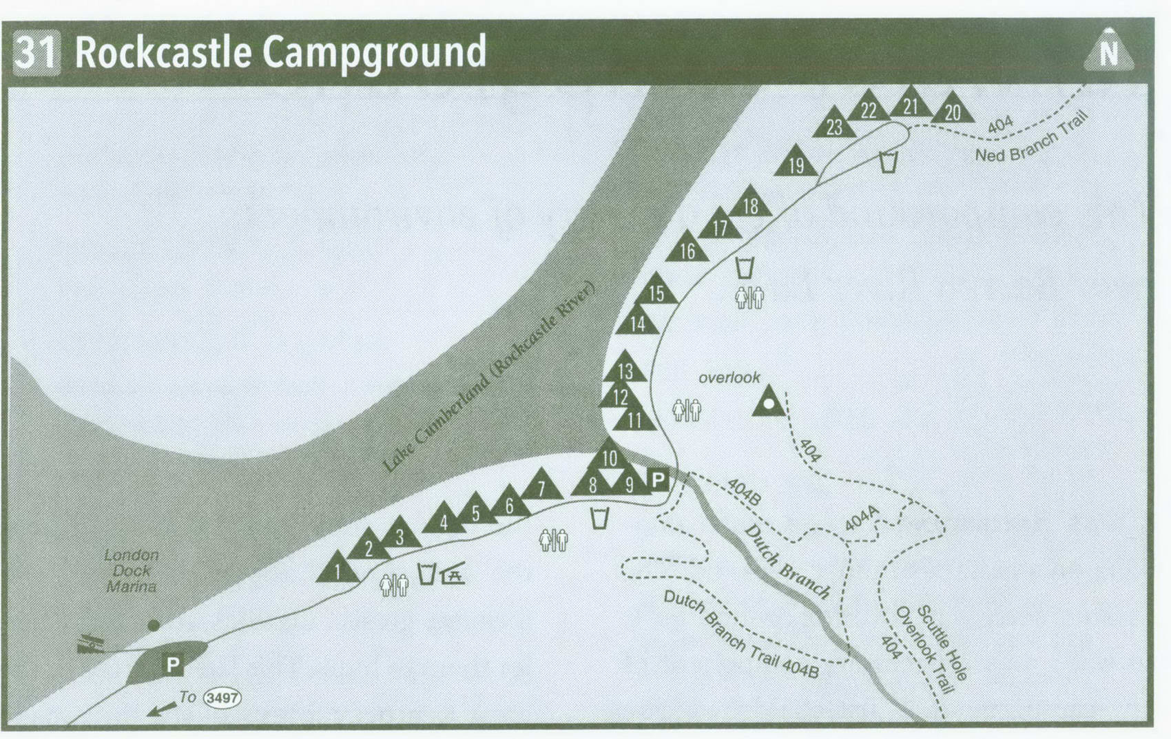Plan of Rockcastle Campground