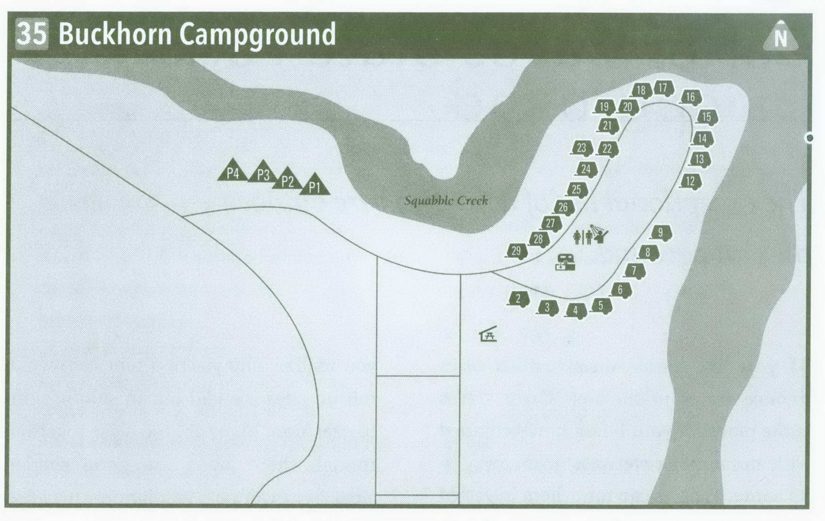 Plan of Buckhorn Campground