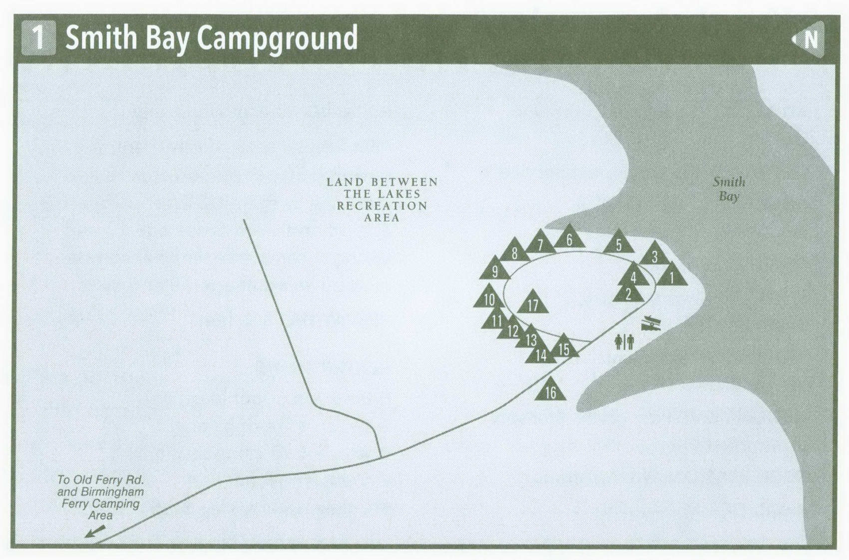 Map of Smith Bay Campground