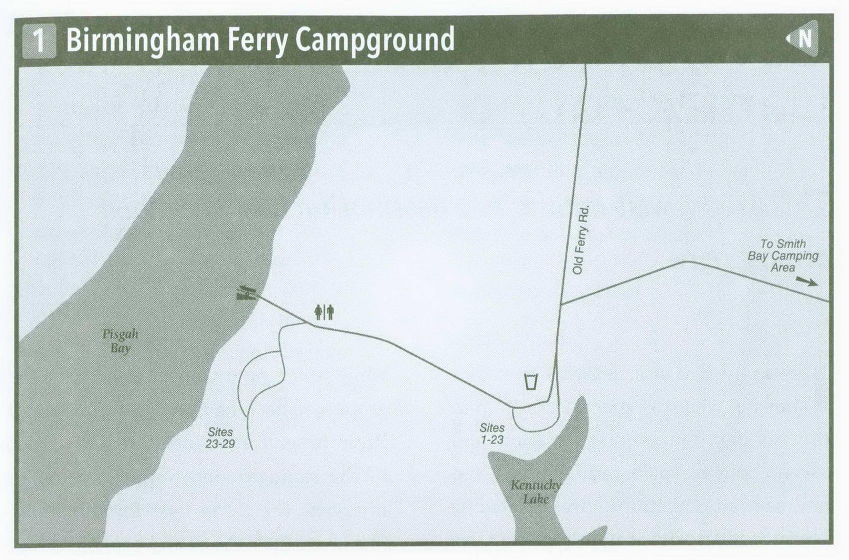 Map of Birmingham Ferry Campground