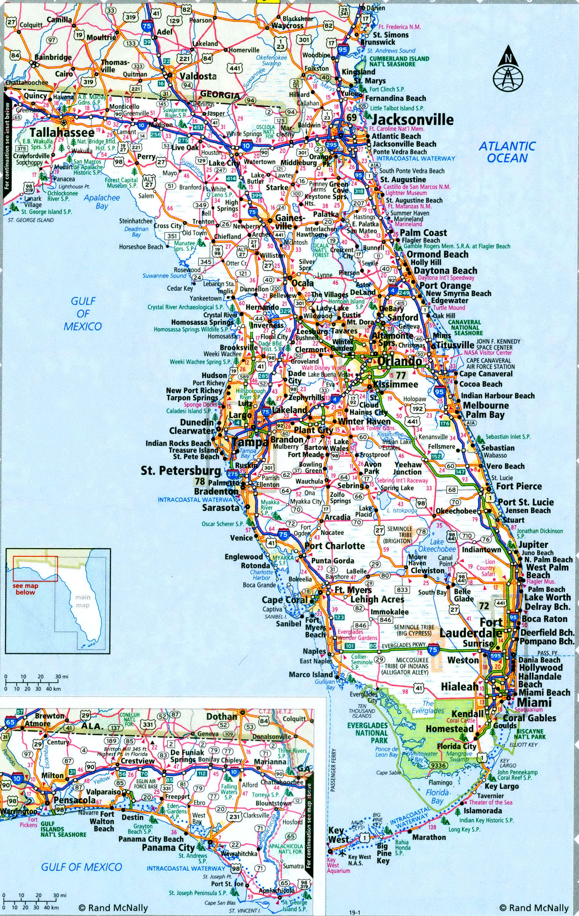 Florida interstate highways map