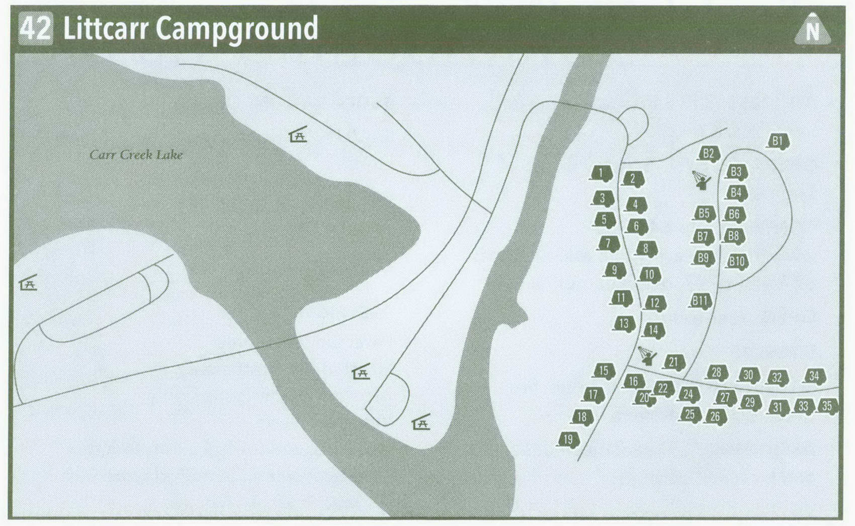 Plan of Littcarr Campground
