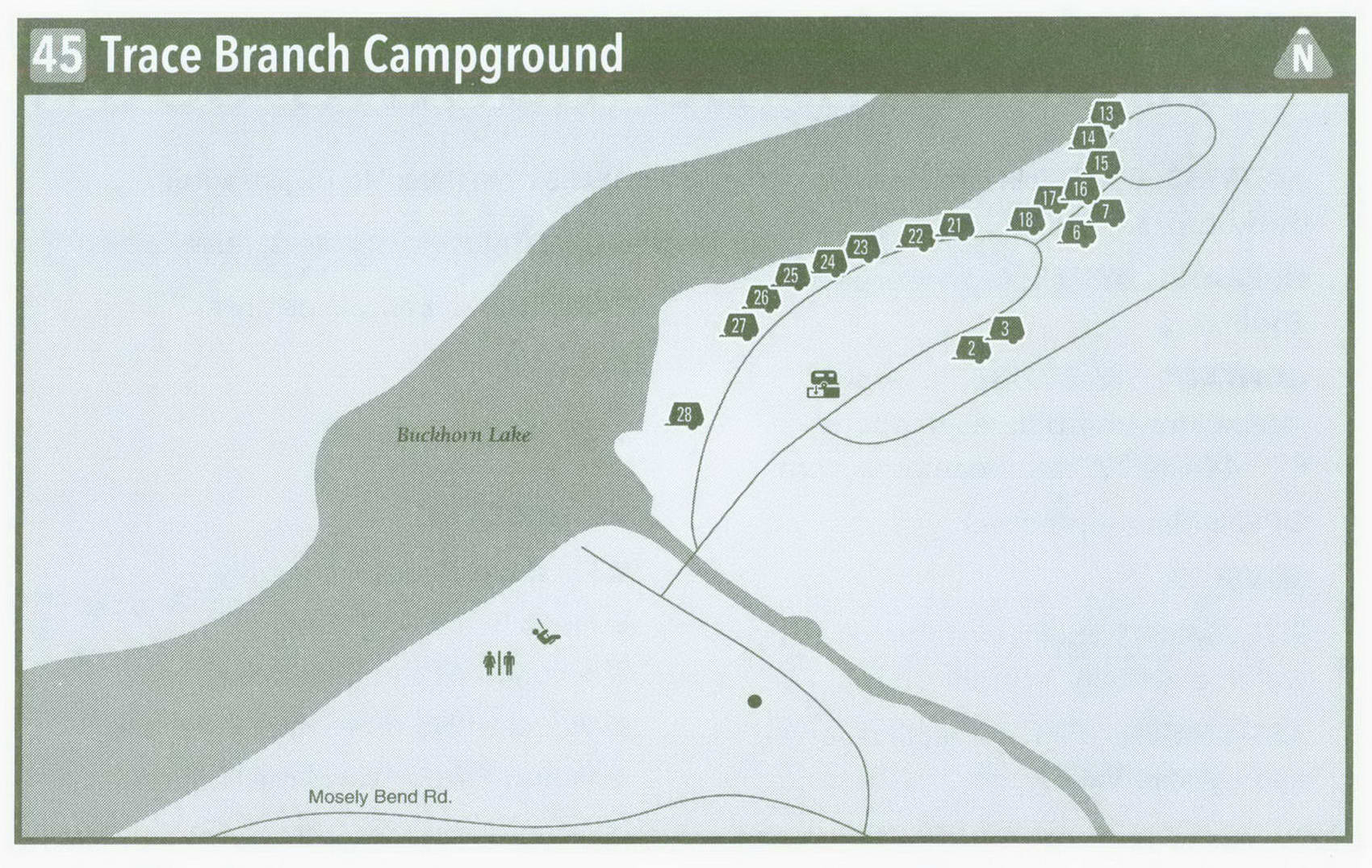 Plan of Tracp Branch Campground