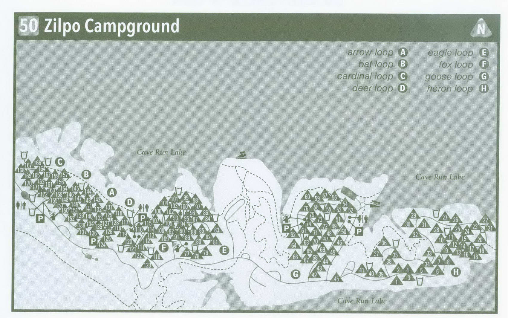 Plan of Zilpo Campground