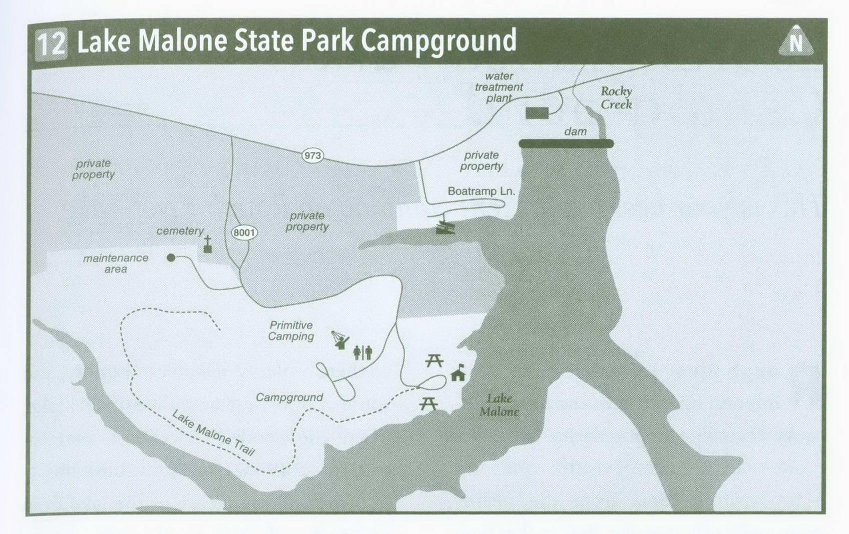 Lake Malone State Park Campground in Kentucky on map KY how to get ...