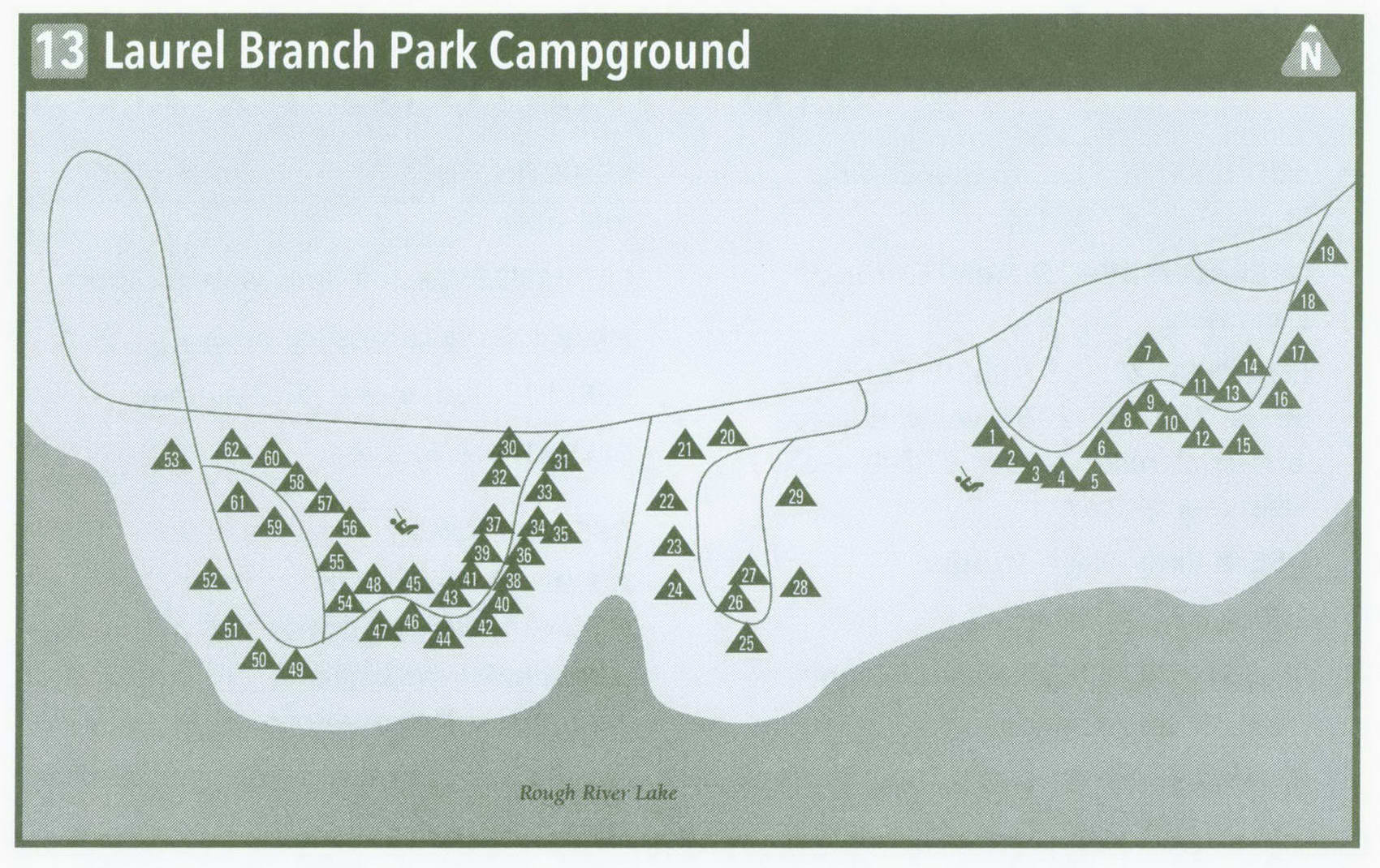 Plan of Laurel Branch Park Campground