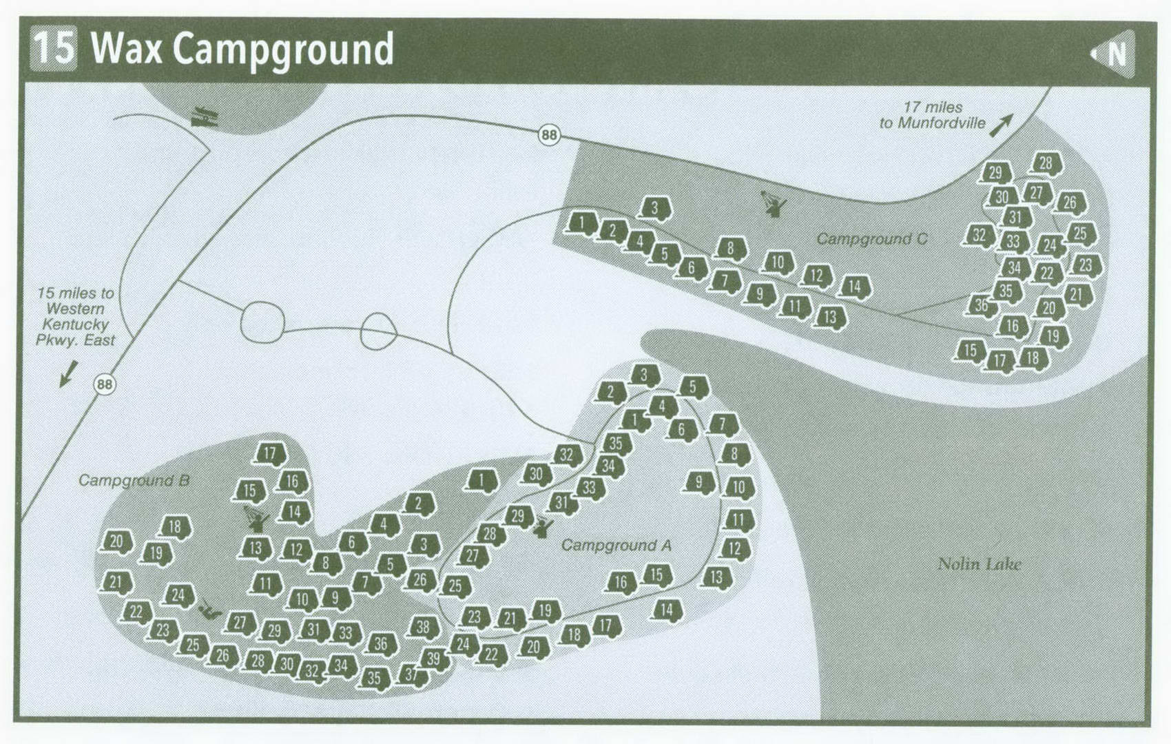 Plan of Wax Campground