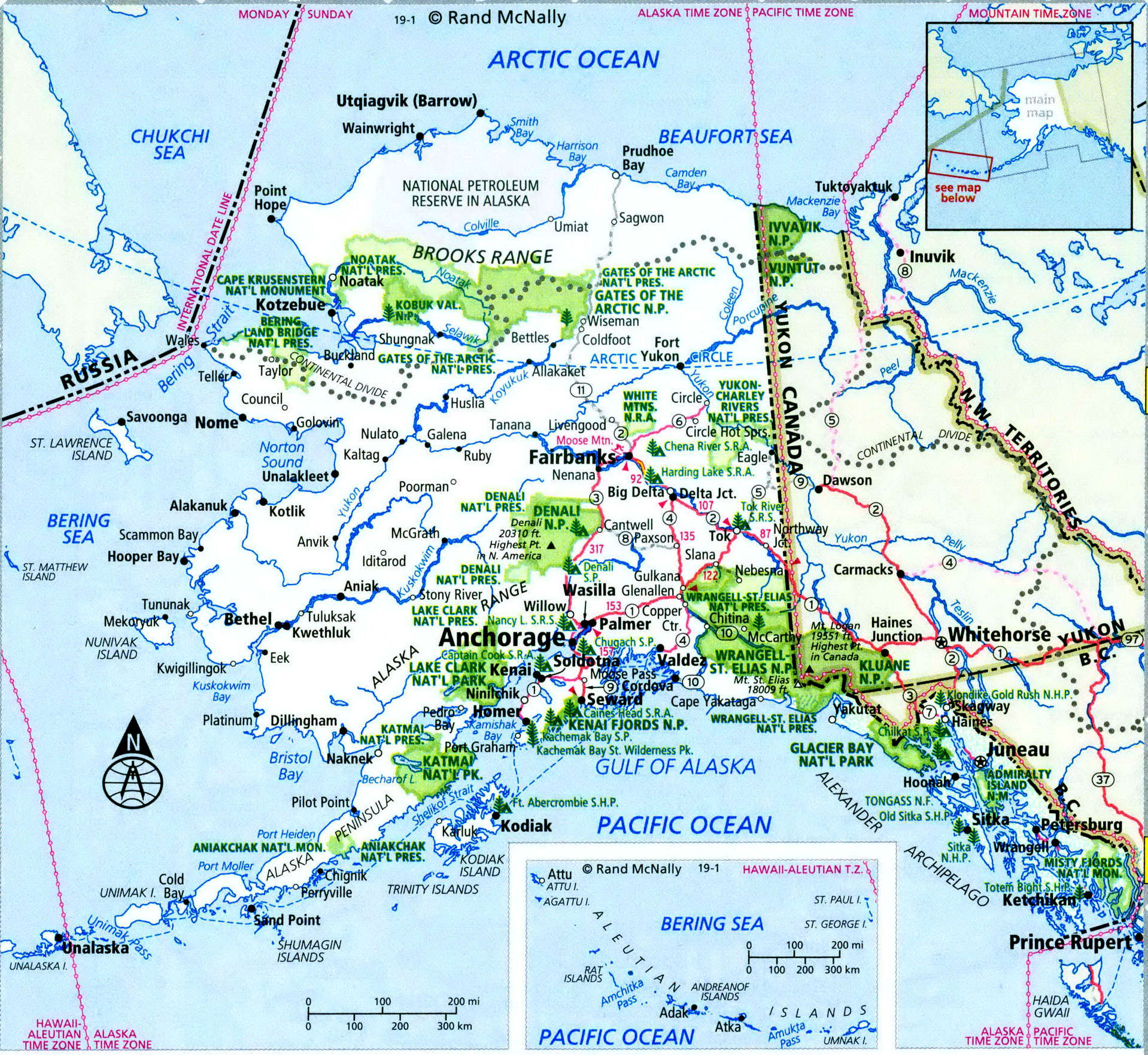 Alaska Principal Highway Map Detailed Map Of Local Roads And Alaska Principal Highway Map Detailed Map Of Local Roads And