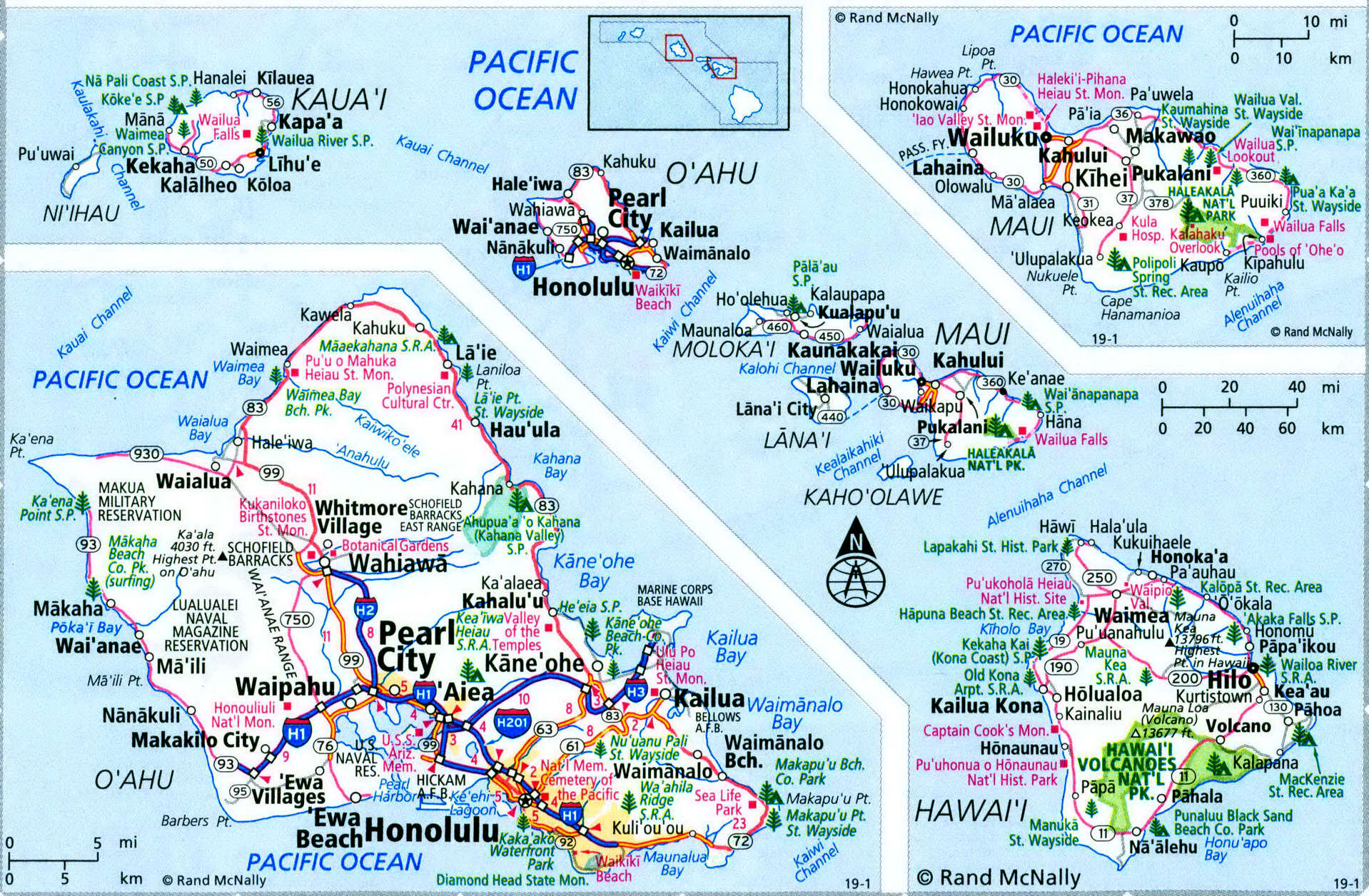 Hawaii highway map