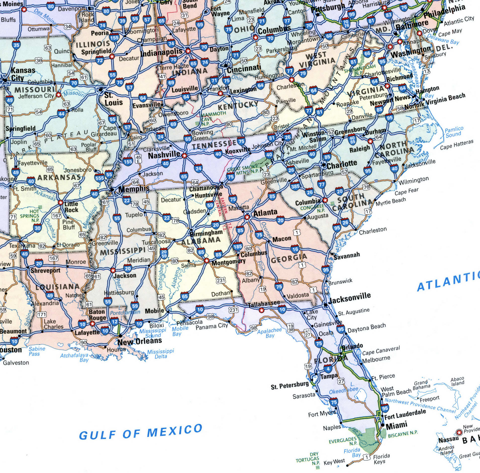 us maps with highways