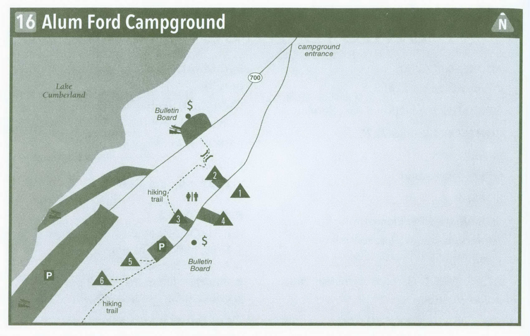 Plan of Alum Ford Campground