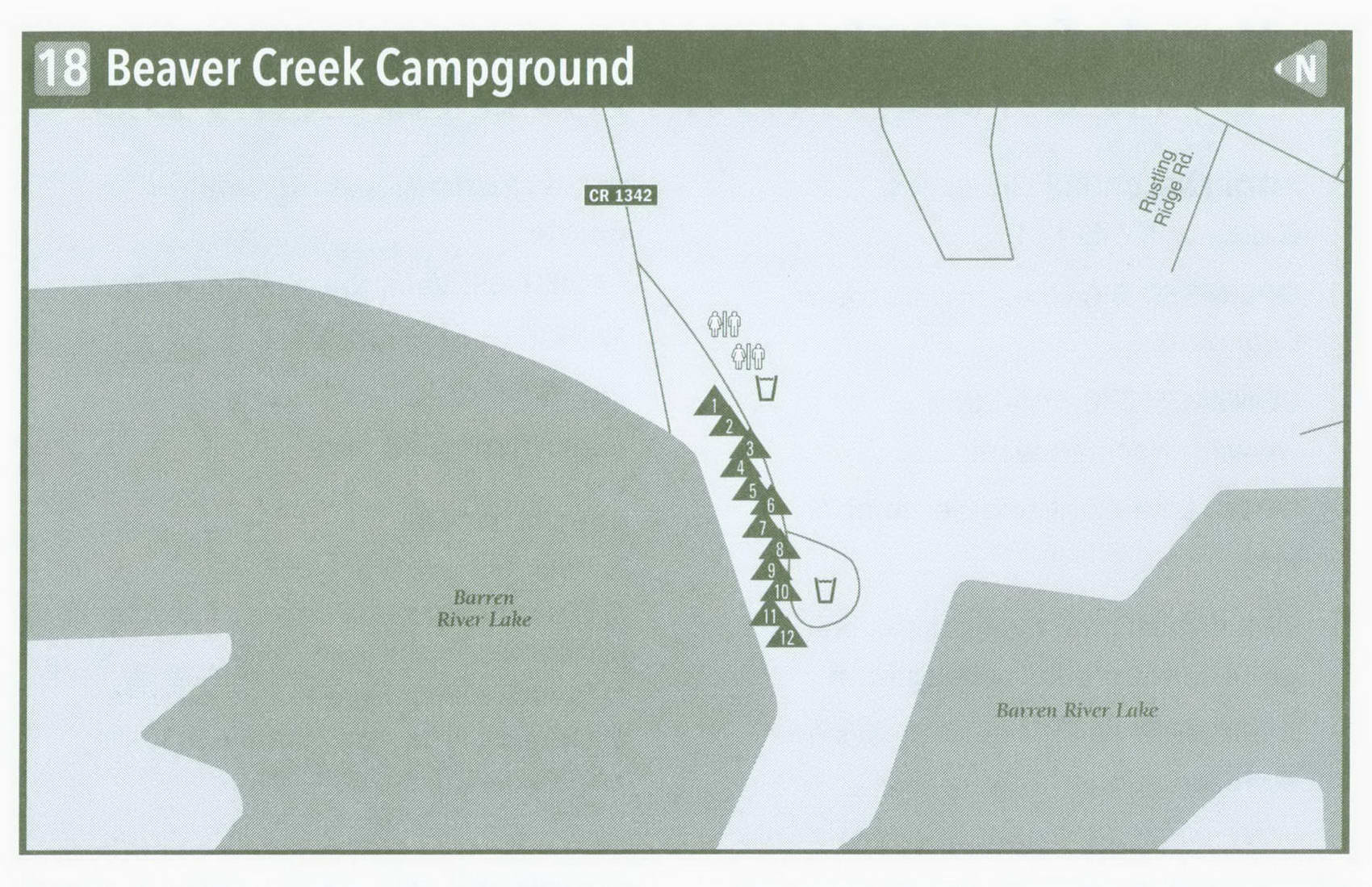 Plan of Beaver Creek Campground