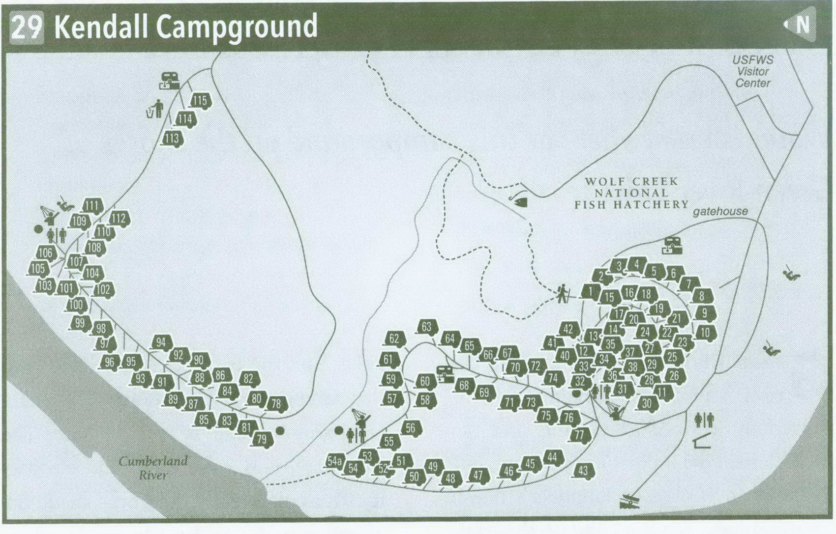 Plan of Kendall Campground