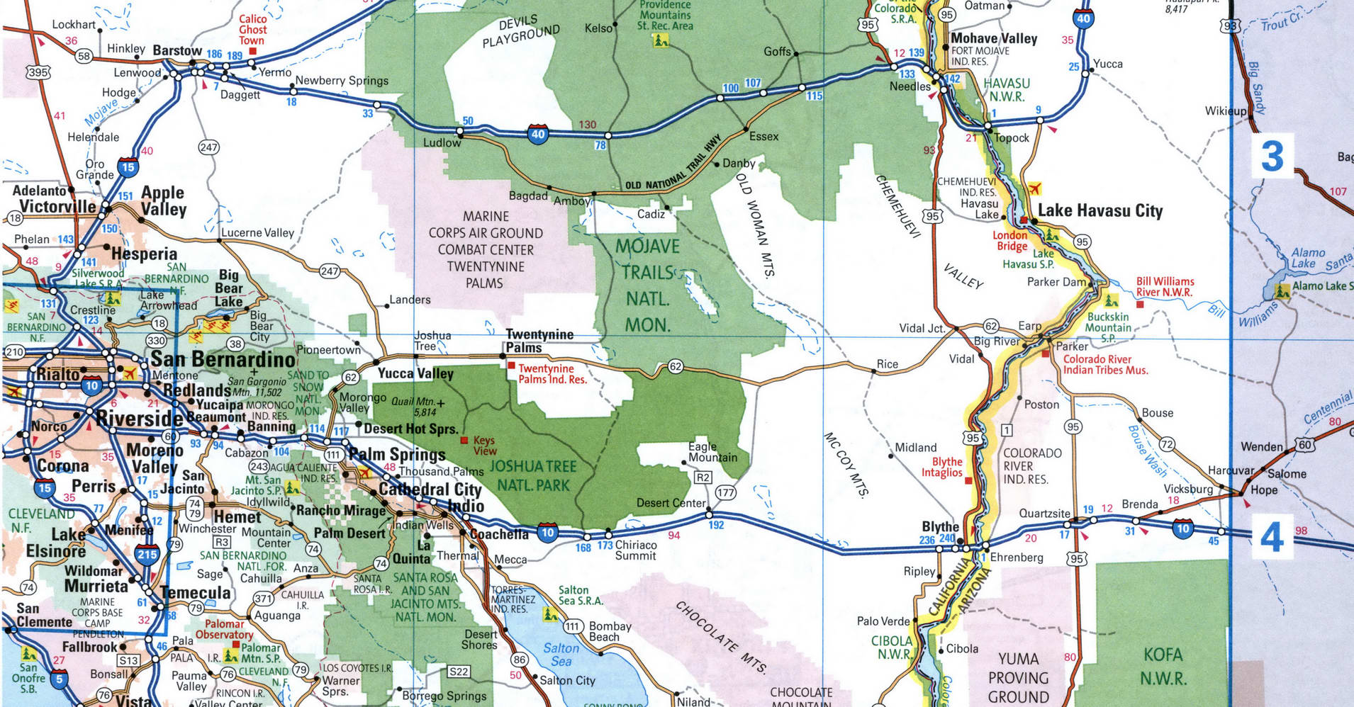 I-10 Mississippi Map