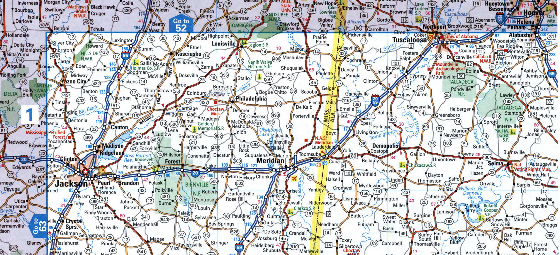 I20 detailed map interstate highway