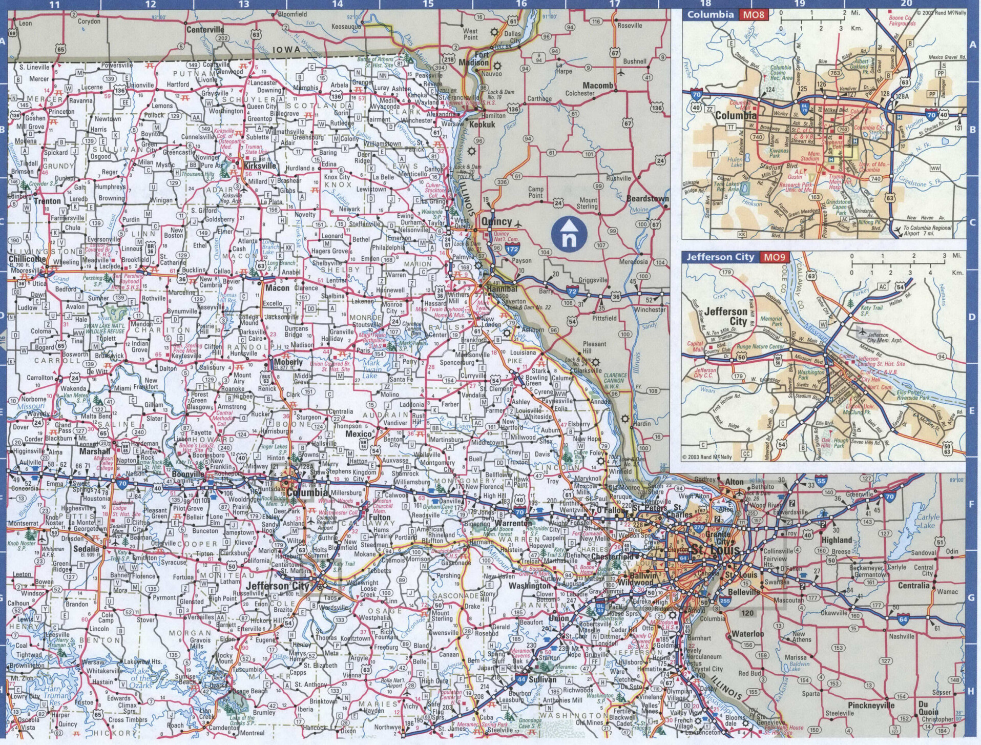 Montana east map. Detailed map of all roads in Eastern Montana with distances between cities and towns.