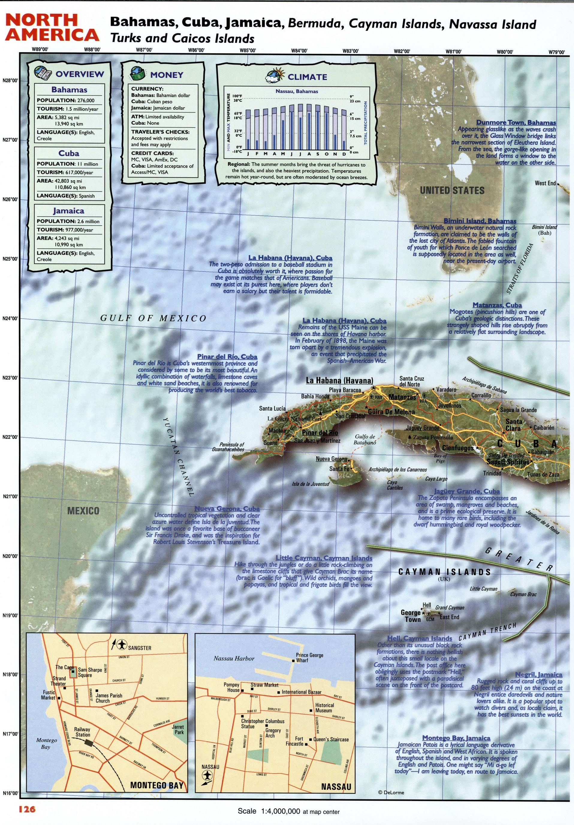 Tourist map Cuba