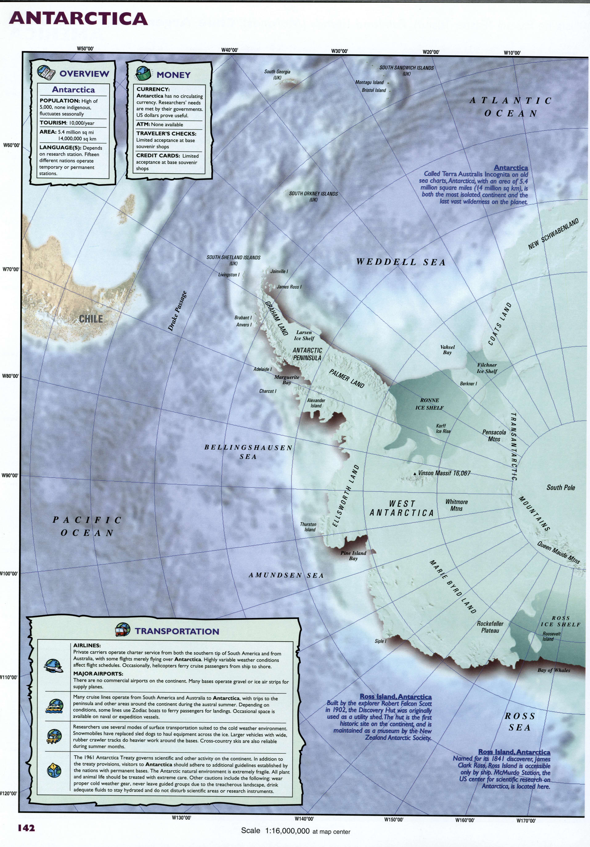 Antarctica detailed map