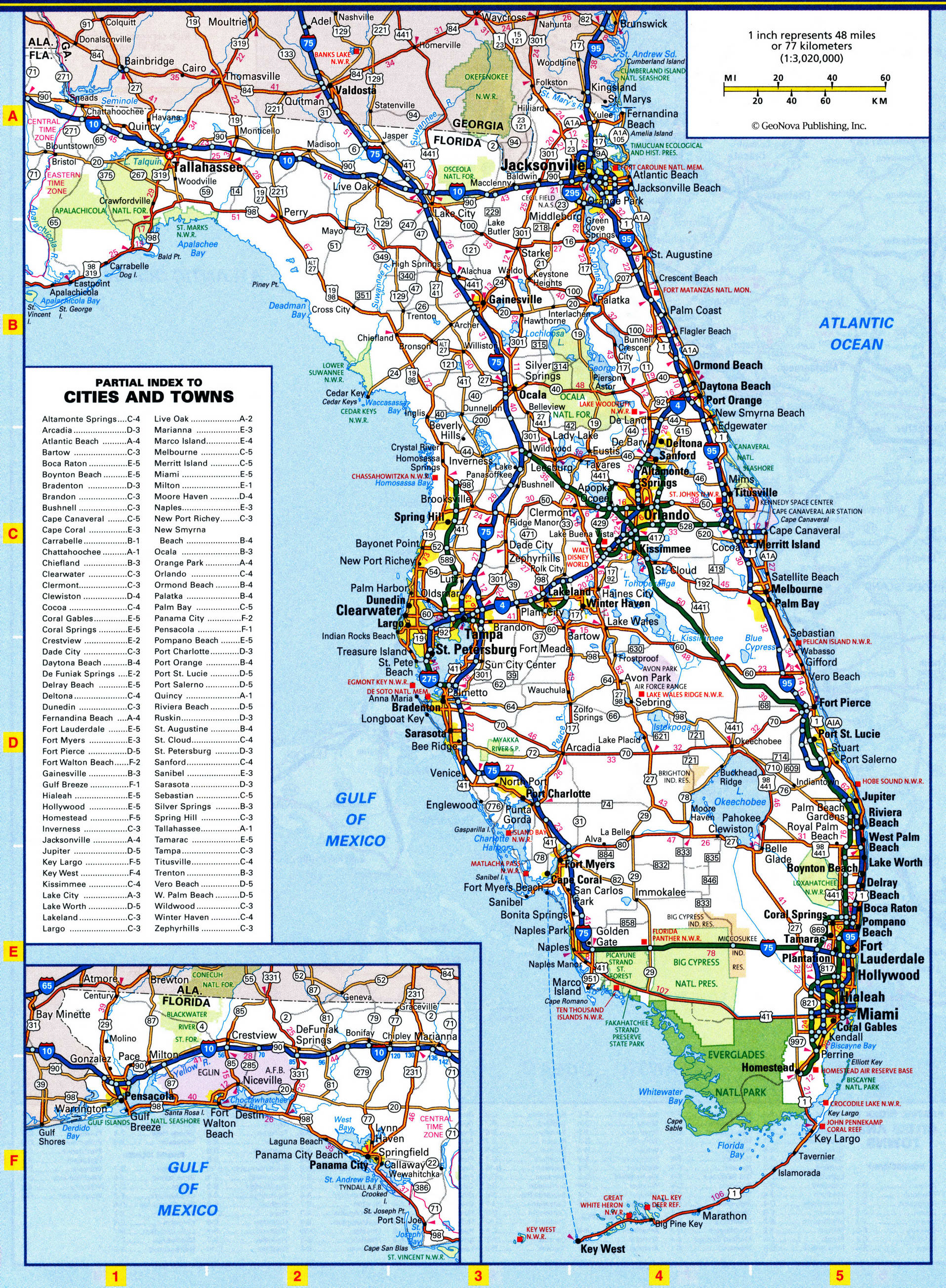Florida highway map