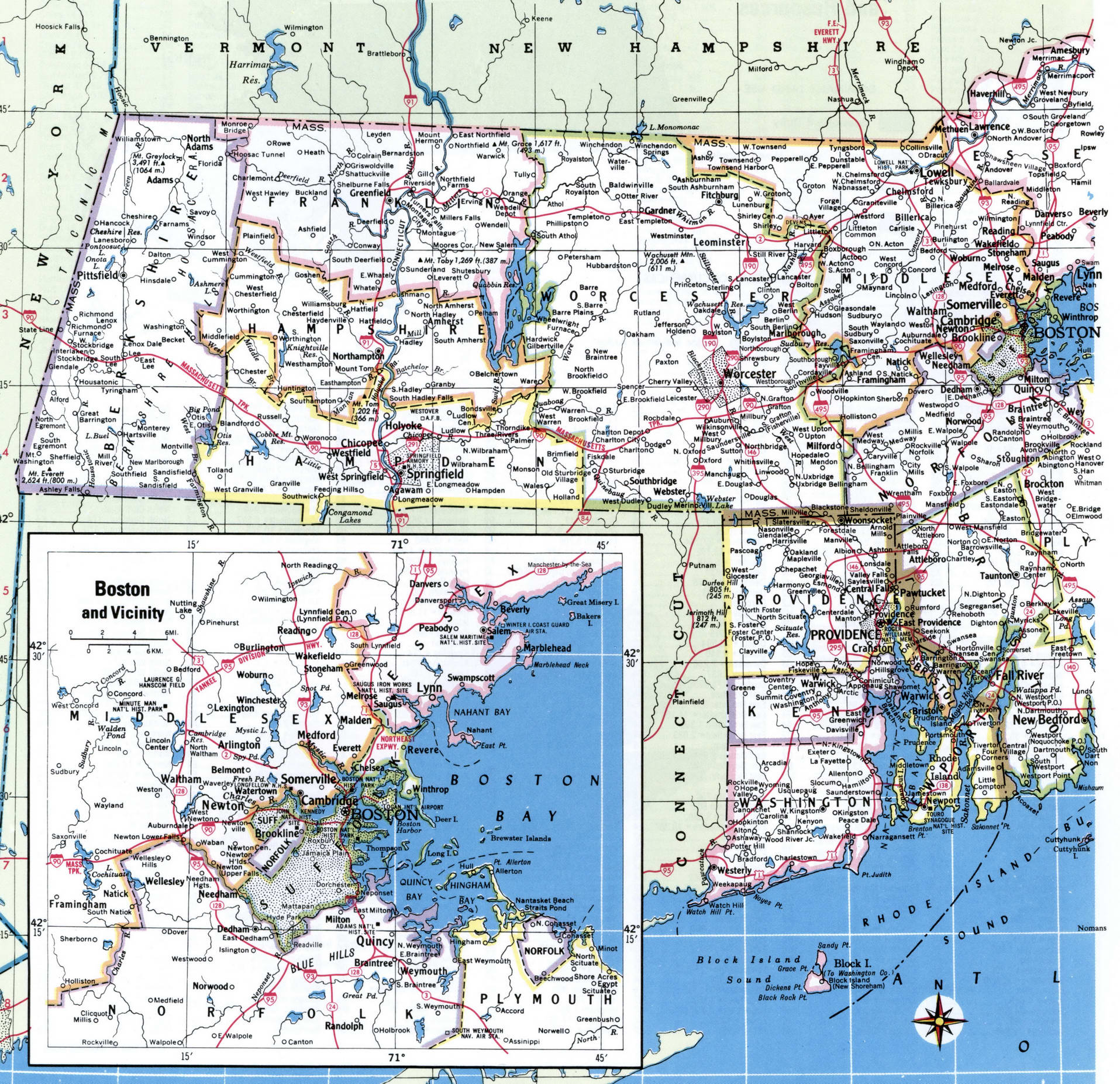 Rhode Island map with counties. Detailed map of Rhode Island's counties with cities and villages Rhode Island map with counties. Detailed map of Rhode Island's counties with cities and villages