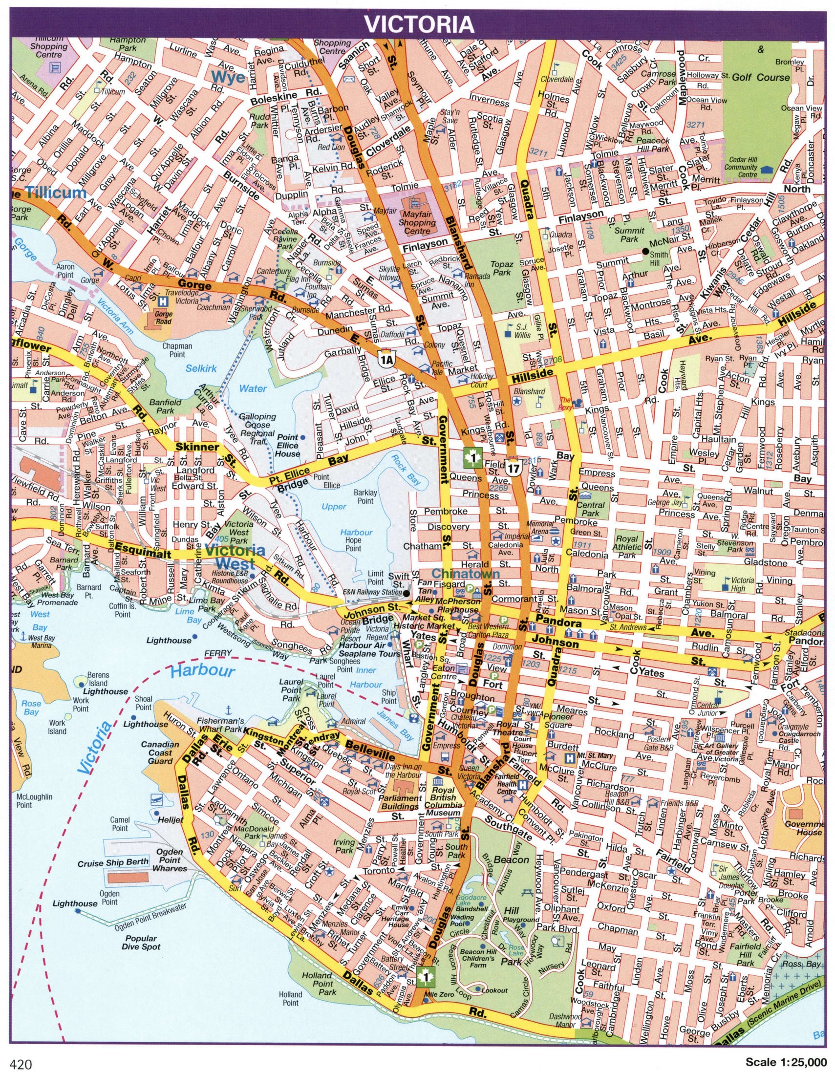 Victoria city map
