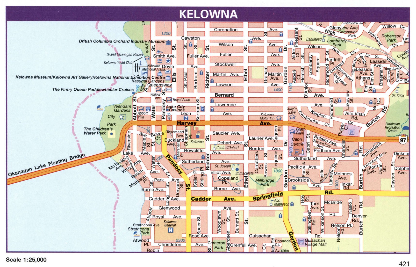 Kelowa city map