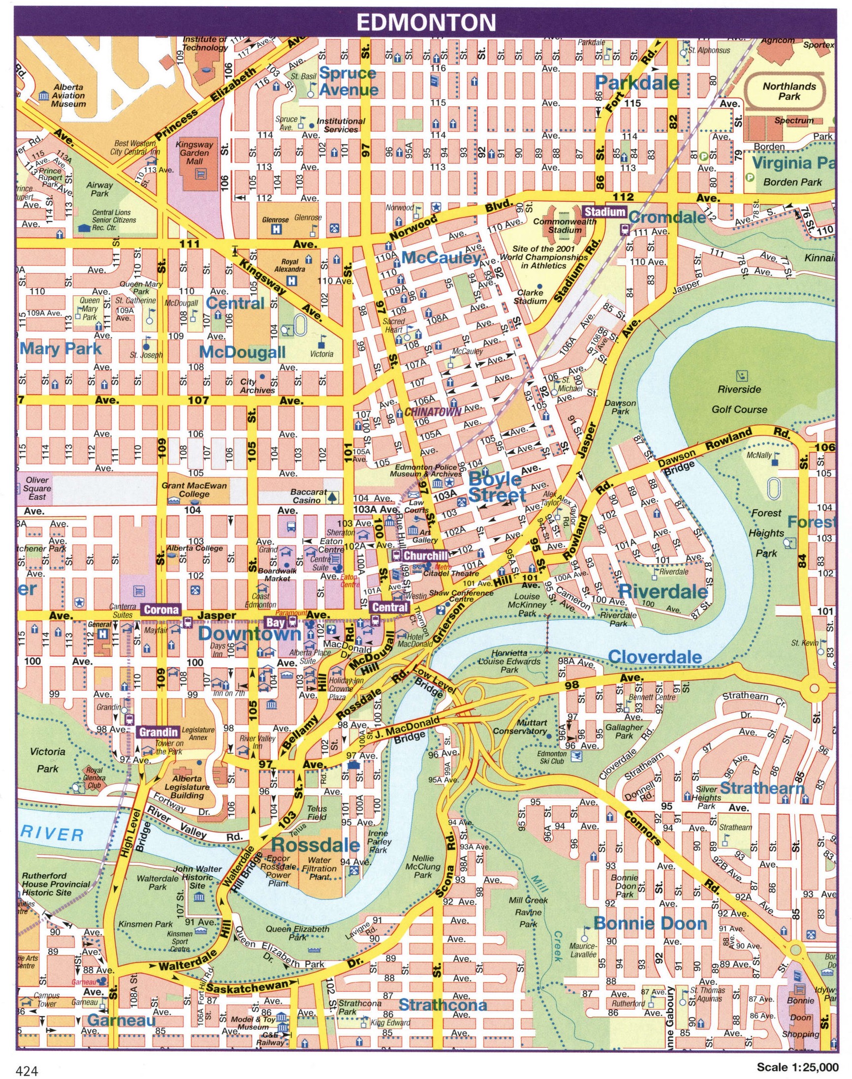 Edmonton city map