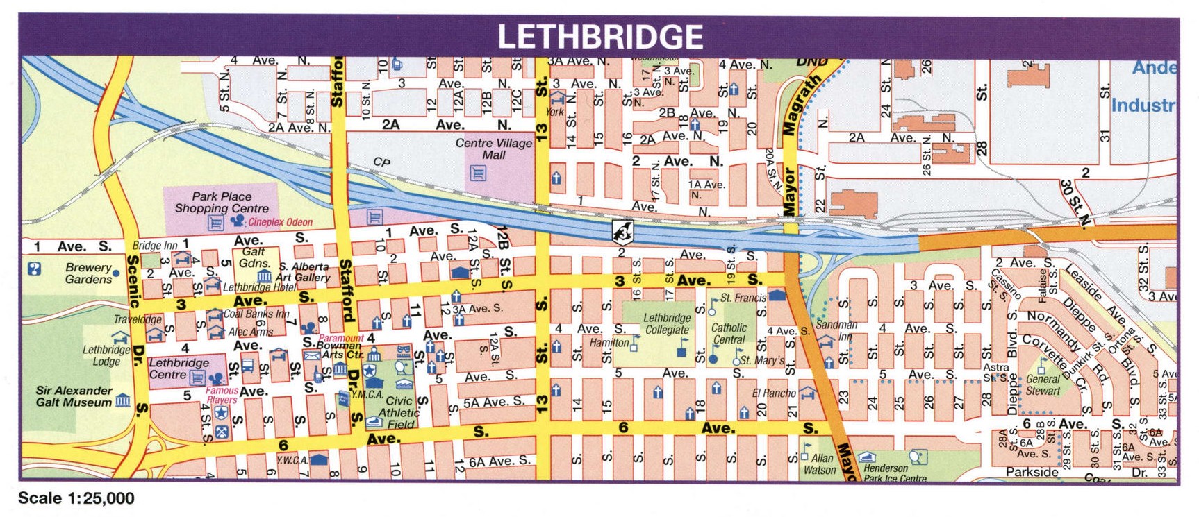 LethBridge city map