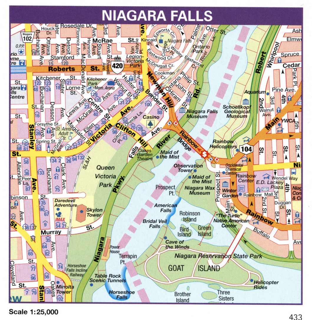 Niagara Falls city map