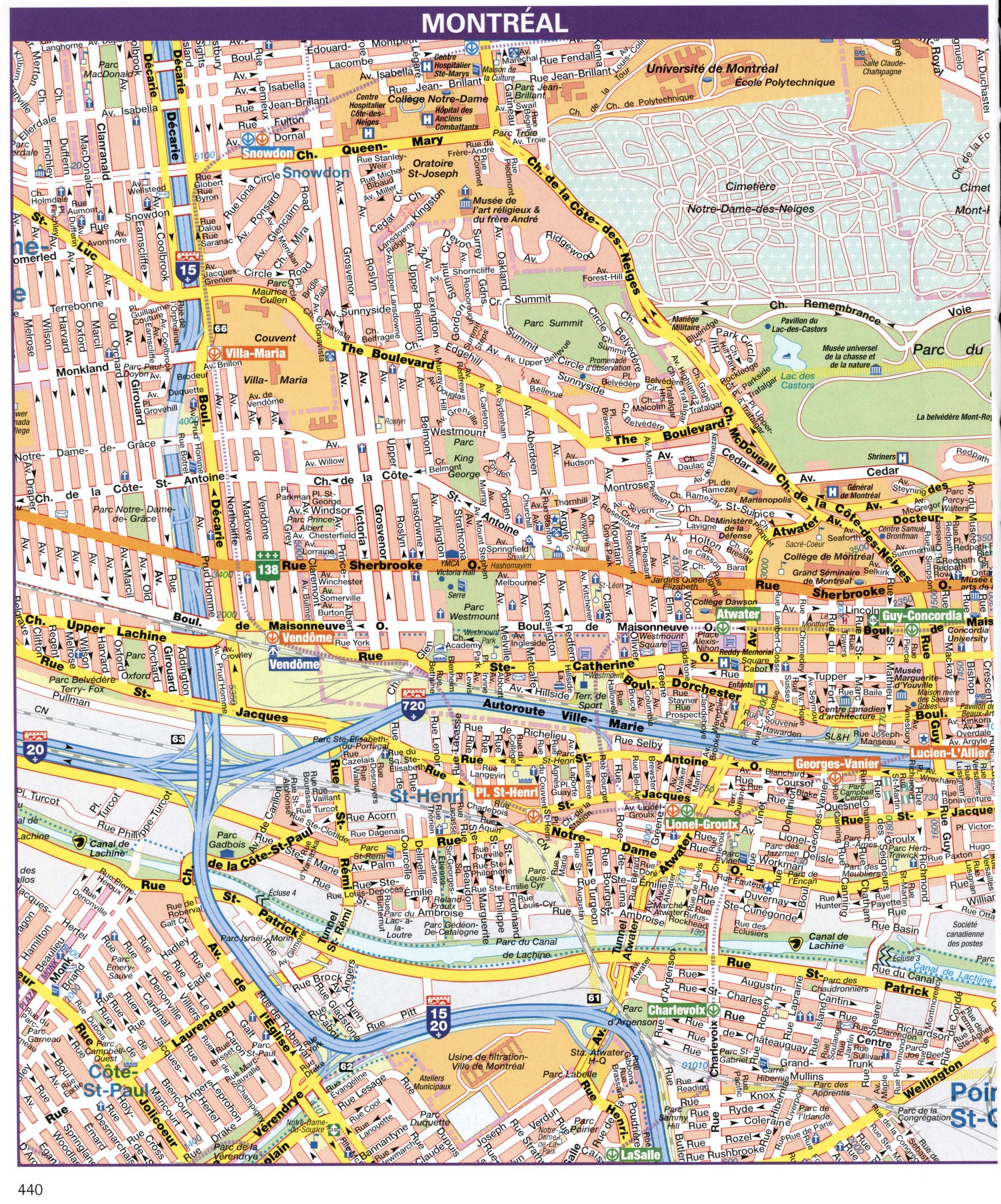 Montreal city map