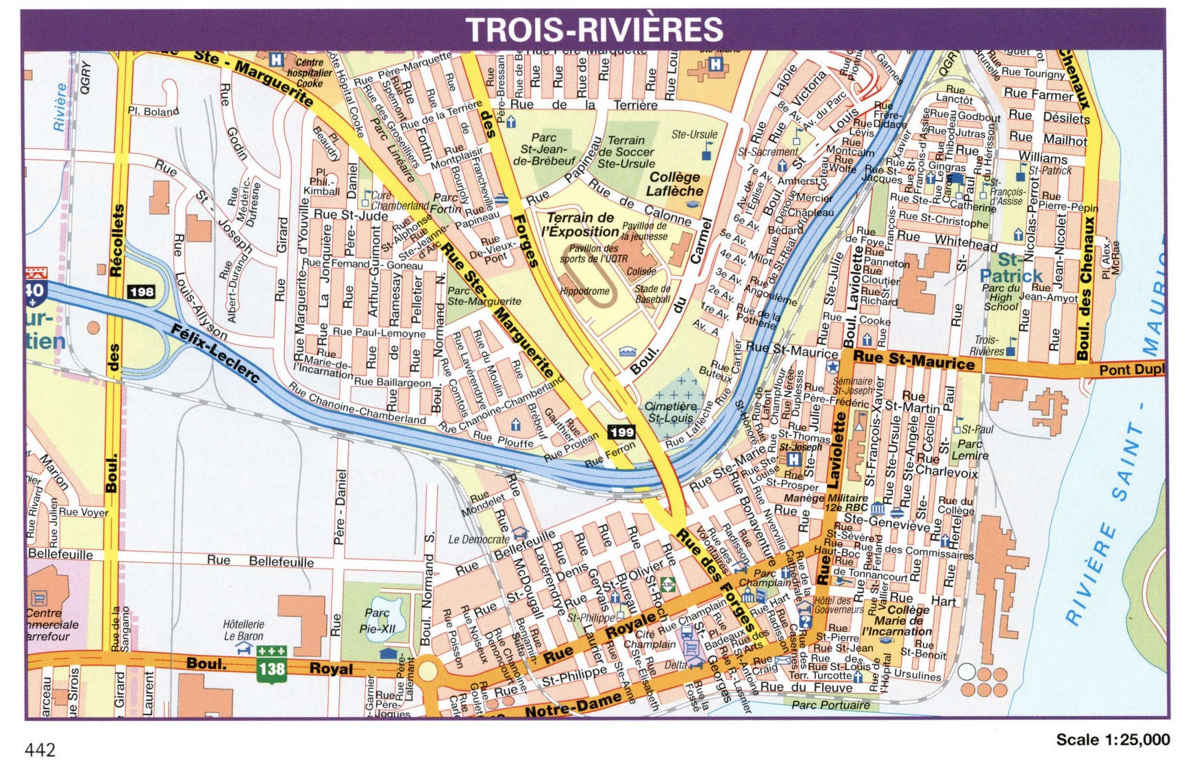 Trois-Rivieres city map