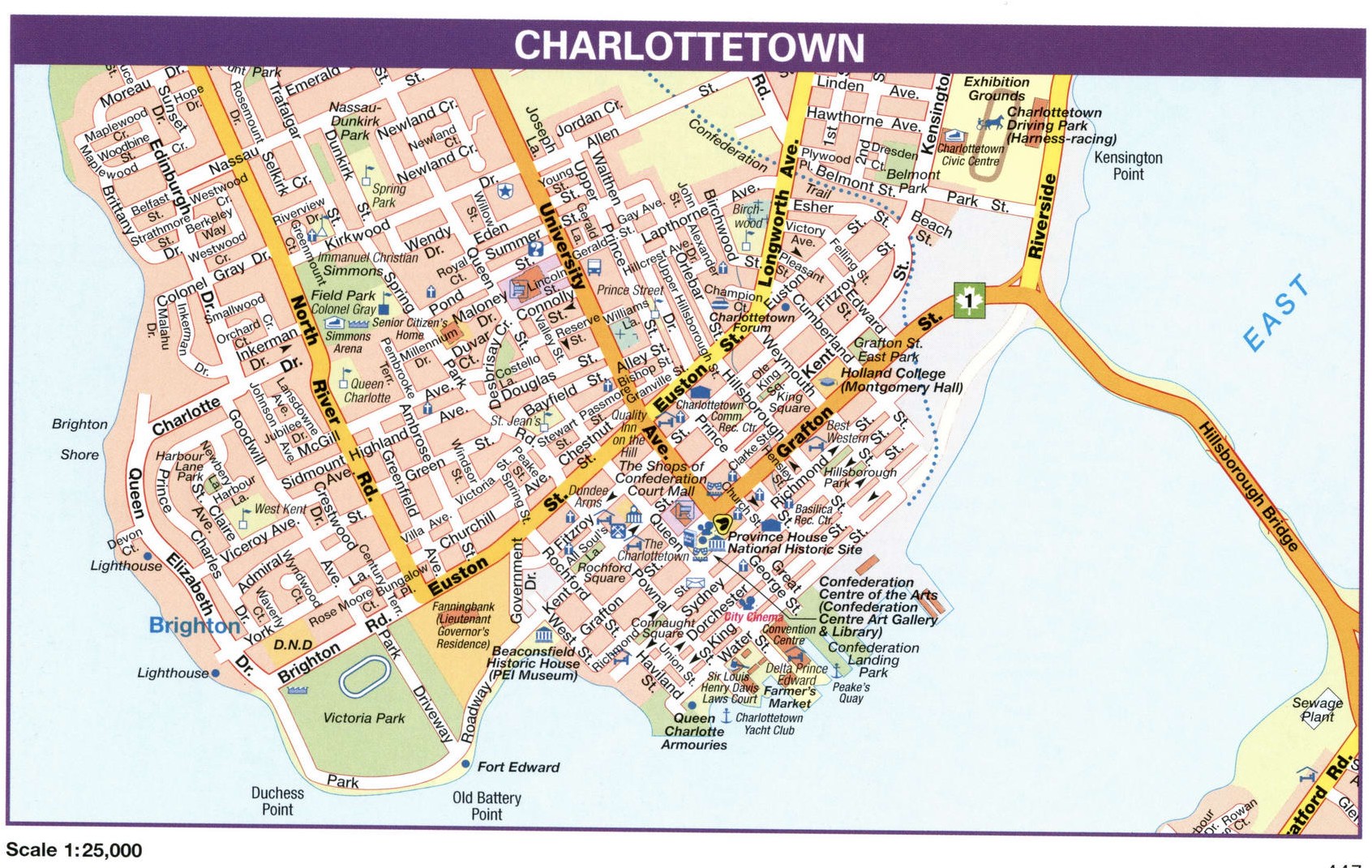 Charlottetown city map
