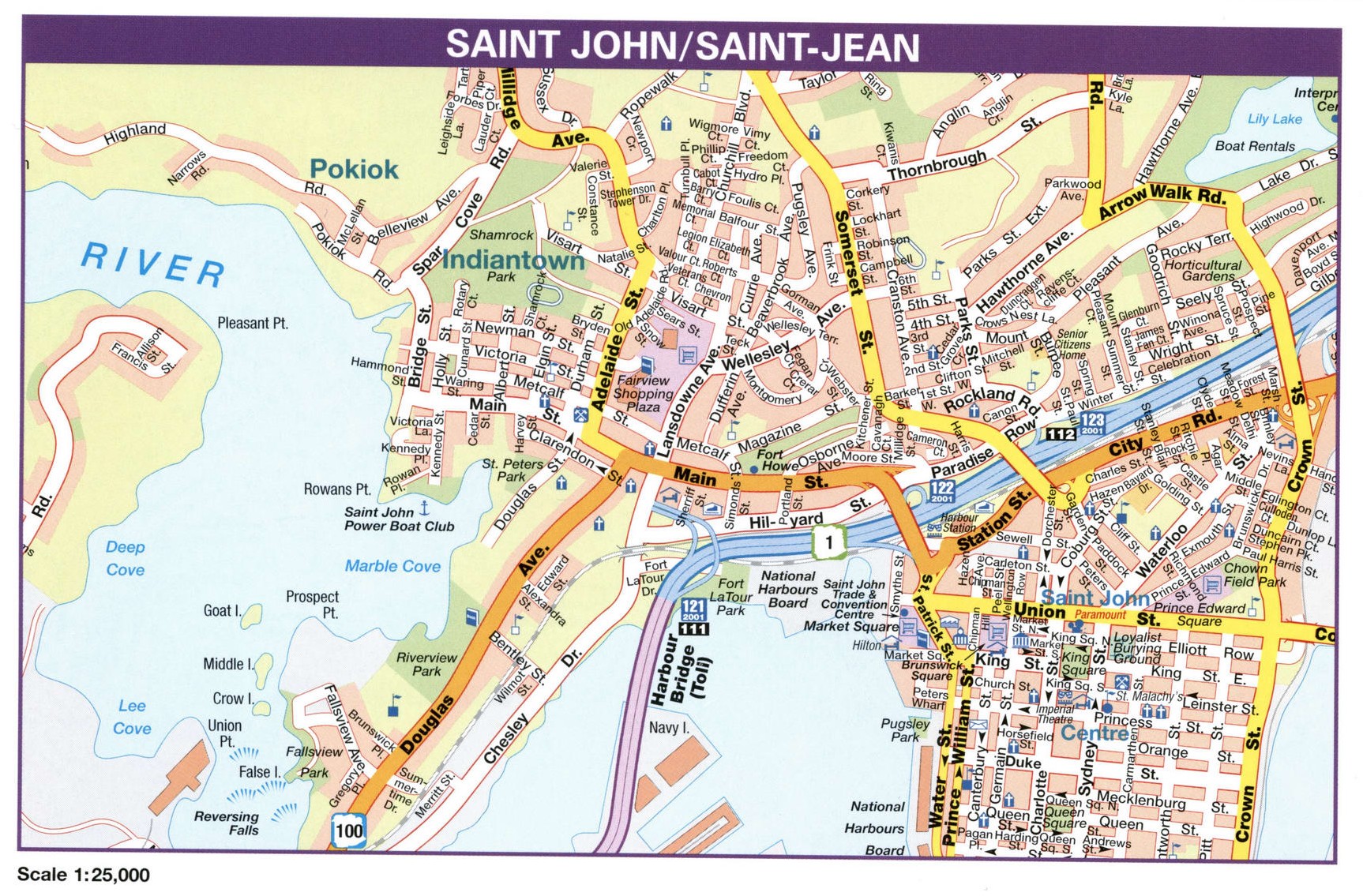 Saint John / Saint- Jean city map