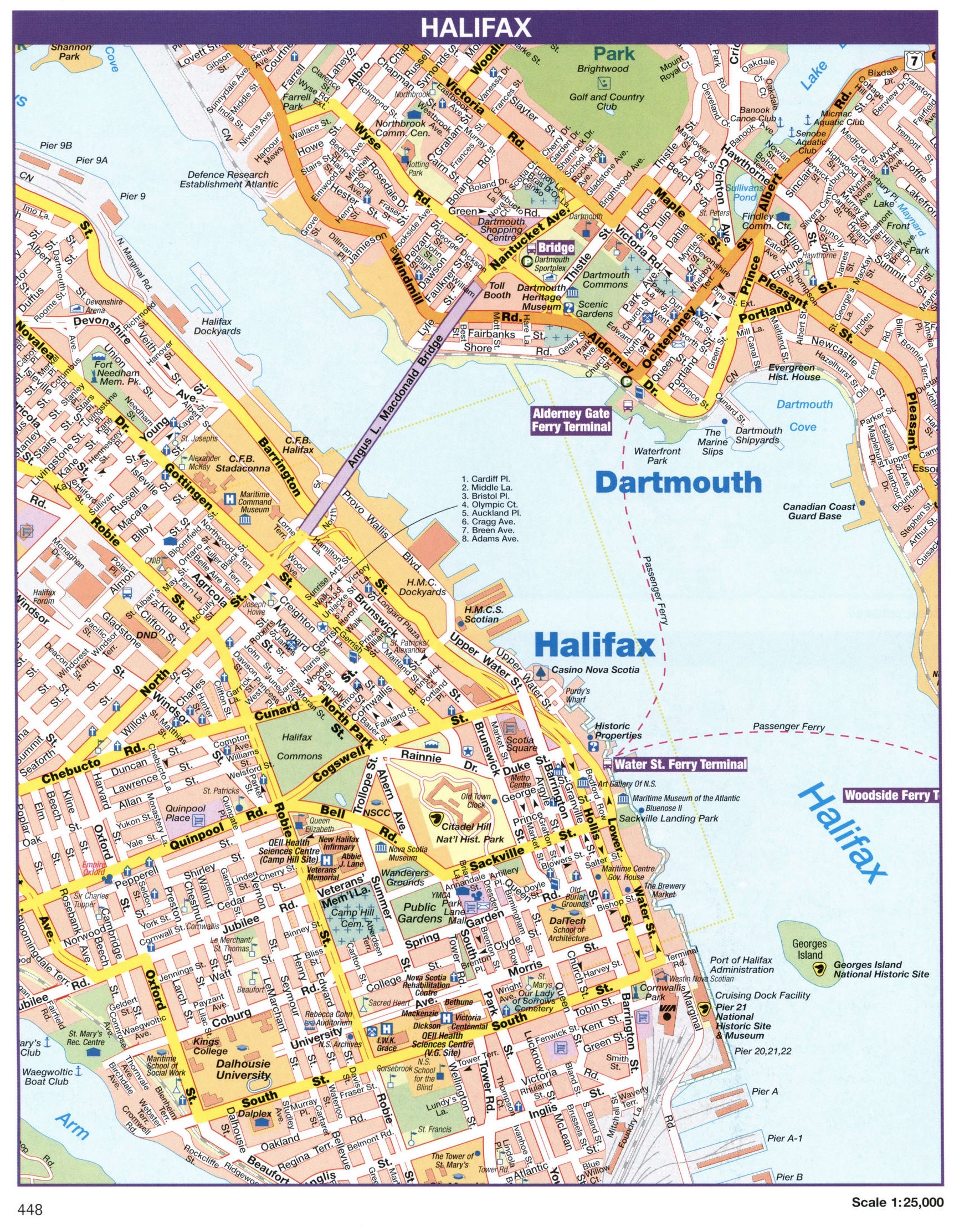 Halifax city map